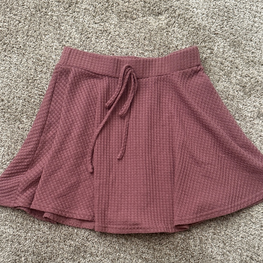 Waffle Knit Pink Skirt 🧇🩷